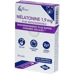 Mélatonine film orodispersible 1,9 mg