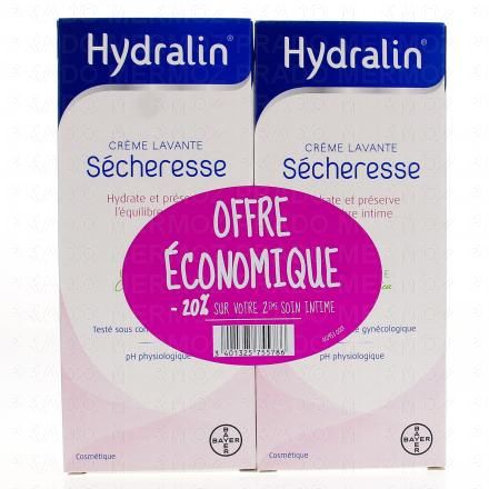 Sècheresse crème lavante flacon 200mlx2 - offre 20% sur le 2e
