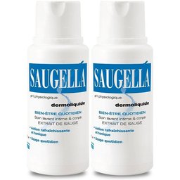 Saugella - Dermoliquide - Soin lavant pour l’hygiène intime quotidienne des femmes adultes - à base d’extrait de Sauge - Assure le bien-être intime quotidien - Flacon 250 ml