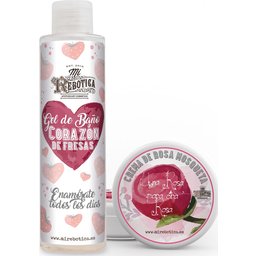 Mon rebotica Gel de bain pack fraise 200ml + crème d'églantier 50ml