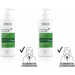 Dercos Technique Antipelliculaire DS Shampooing traitant pellicules & démangeaisons cheveux normaux à gras 400ml