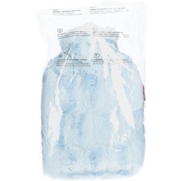 Frosch Bouillotte PVC 1,8L Housse à poils longs grise