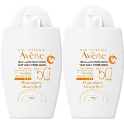 Soins Solaires Peaux Intolerantes_ Fluide minéral très haute protection Spf50+- flac