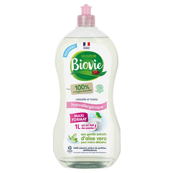 Vaisselle Mains Hypoallergénique Aloe Vera Bio 1L