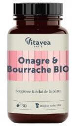 Onagre et Bourrache Bio 30 Unités - Pot 30 gélules