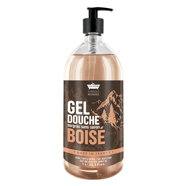 Gel douche surgras sans savon boisé 1L