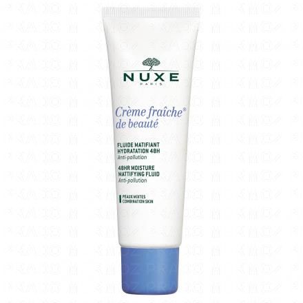 Crème fraîche de beauté fluide matifiant hydratant 48h tube 50ml