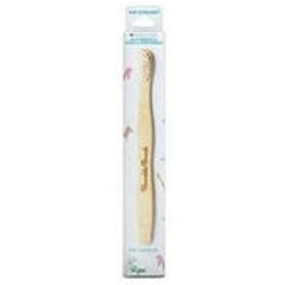 Brosse à dents pour enfants en bambou blanc ultra doux