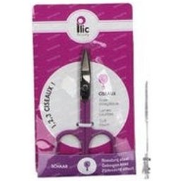 Plic Ciseaux Ongles Lames Courbes Violet 1ut