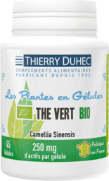 Thé vert BIO 250 mg : Conditionnement - 180 gélules
