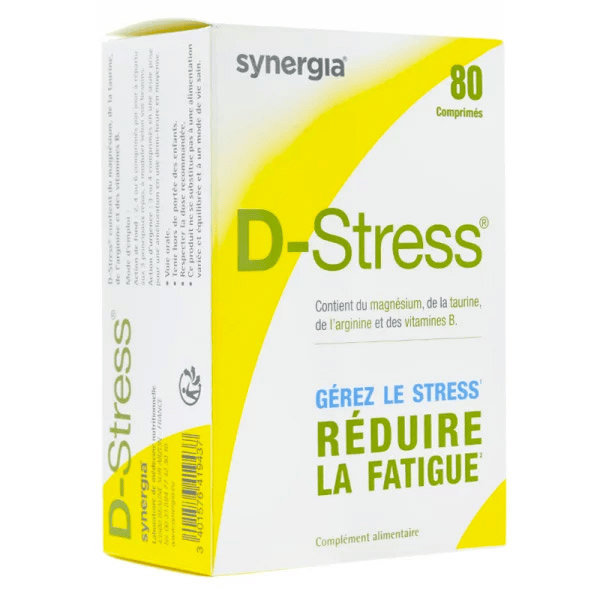 D-Stress, Gérez le stress, Réduire la fatigue 80 comprimés