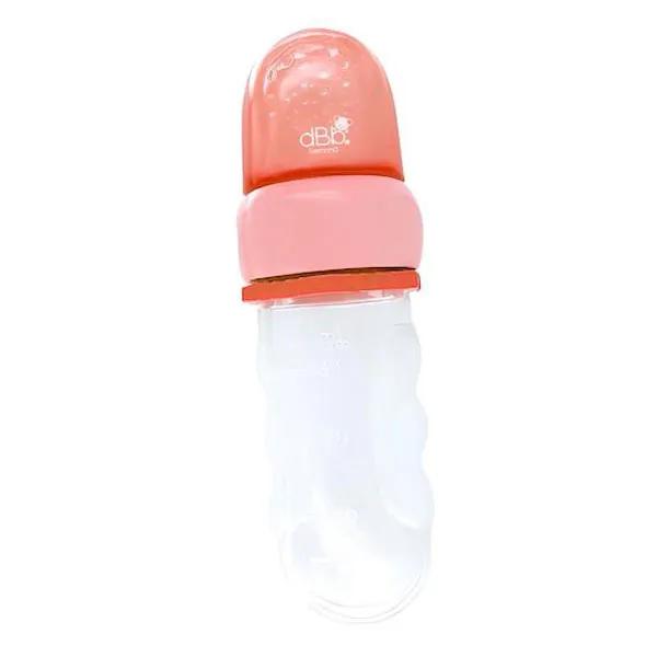 Sucette Mini Gourmet Grignoteuse pour Bébé avec capuchon Coloris Rose