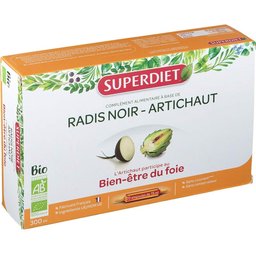 SuperDiet Radis Noir Artichaut Bio 20 Ampoules