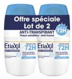 Déodorant Anti-Transpirant Protection 72 Heures Roll-On Lot de 2 x 50 ML - Lot