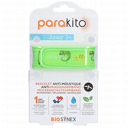 Bracelet Anti moustiques Junior 3+ caméléon