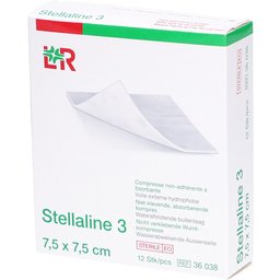 Stellaline 3 Compresse absorbante 7,5 cm x 7,5 cm