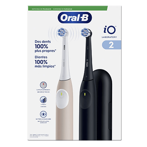 Duopack iO Laboratory 2 Brosses à dents Electriques Rose - Noire