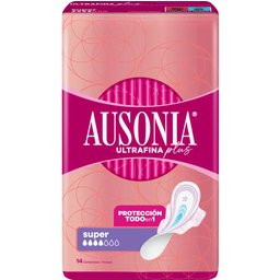 Ultrafina Plus Compresas Super Alas 14uds