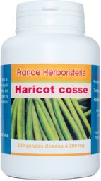 GELULES HARICOT cosse 200 gélules dosées à 200 mg.