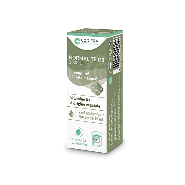 Normalite D3 Immunité et Protection osseuse 2000 UI 15ml