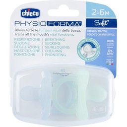 Physio Soft Sucette Bleu 2-6M 2uts