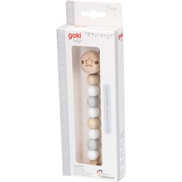 Goki Accroche-tétine étoile Gris Blanc