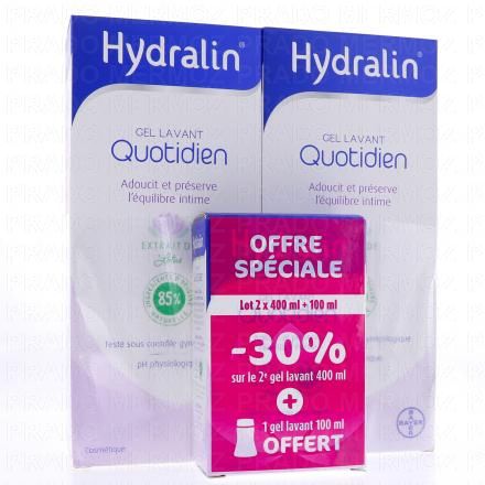 Quotidien Gel lavant lot de 2x400ml + 100ml offert