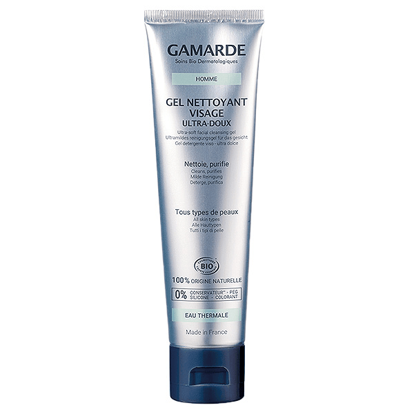 Homme Gel Nettoyant Visage Ultra-Doux Bio 100ml