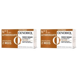 Oenobiol DUO Perfect Bronze Autobronzant Peau Claire Complément alimentaire - Lot de 2 x 30 capsules