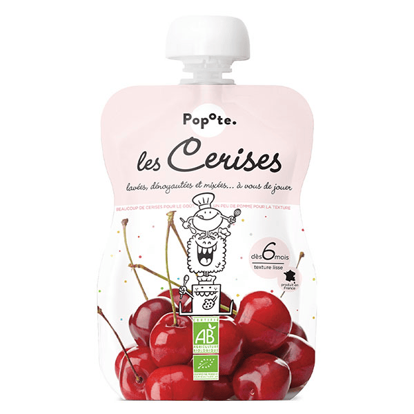 Les Fruits Gourde Cerise +6mois Bio 120g