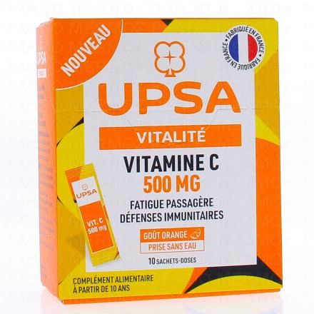 Vitalité vitamine C 500mg x10 sachets doses