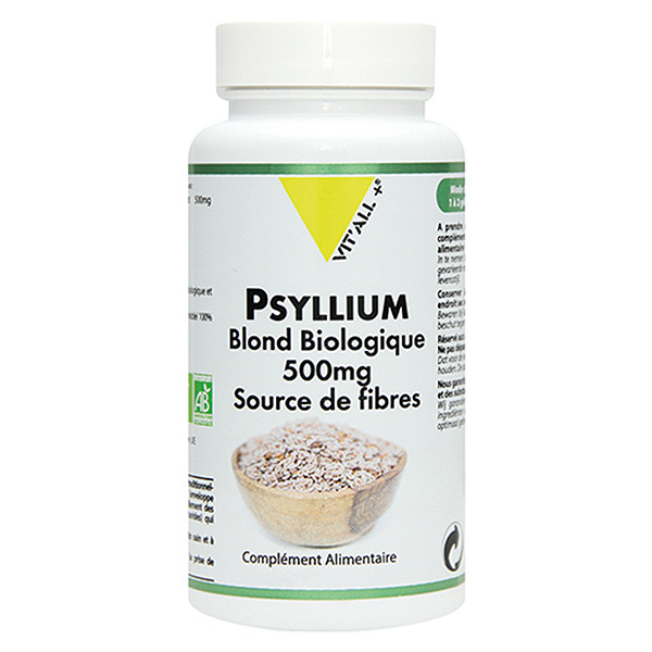 Psyllium Blond 500mg Bio 100 gélules végétales