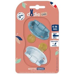 Sucettes Rondes Ciel Etoilé 6-36M 2 Unités
