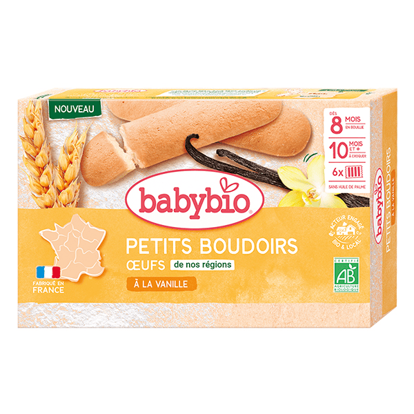 Petits Boudoirs à la Vanille Oeufs de Nos Régions Bio 120g