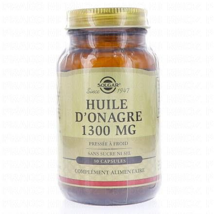 Huile d'onagre 1300mg 30 gélules