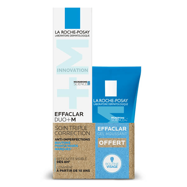 Effaclar DUO+M 40ml + Gel Moussant Purifiant 50ml offert