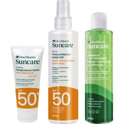 Pack SuncareCrema Facial SPF50+ 50ml + Spray Corporal SPF50 200ml + Aftersun