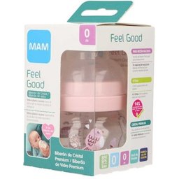 Feel Good Biberon Cristal Rosa +0 Meses 90ml