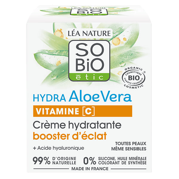 Léa Nature So Bio Étic Hydra Aloe Vera Crème hydratante booster d'éclat 50ml