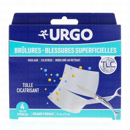 Brûlures blessures superficielles boîte de 4 - 8x8xm