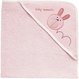 Peignoir Éponge Carré +0M Rose 1ut