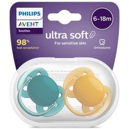 Sucette en Silicone Ultra Soft 6 - 18 Mois 2uts