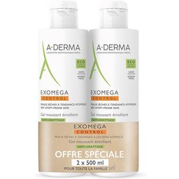 - Exomega Control Gel Moussant Émollient Peau Atopique