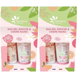 Duo Gel Douche et Crème Mains Rose