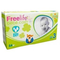 Baby Cash Freelife couches-culottes taille 3 54 pcs