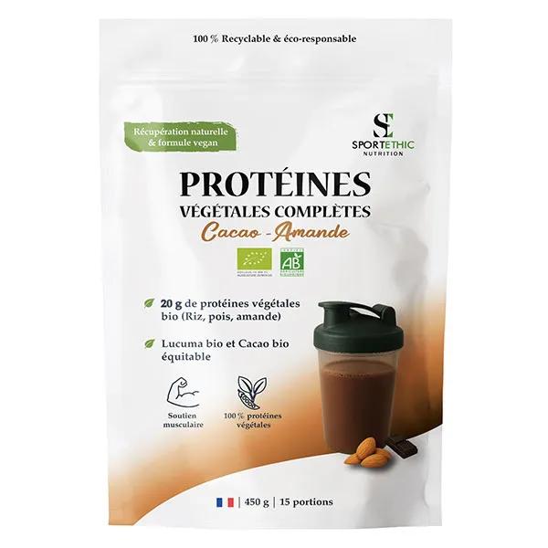 Protéines vegan cacao amande BIO 450 g