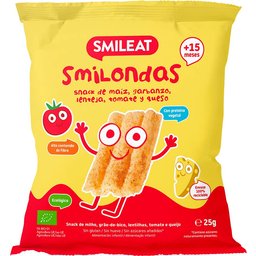 Smilondas Snack Ecológico de Tomate y Queso 25g