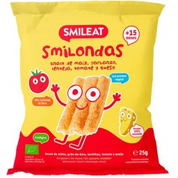 Smilondas Snack Ecológico de Tomate y Queso 25g