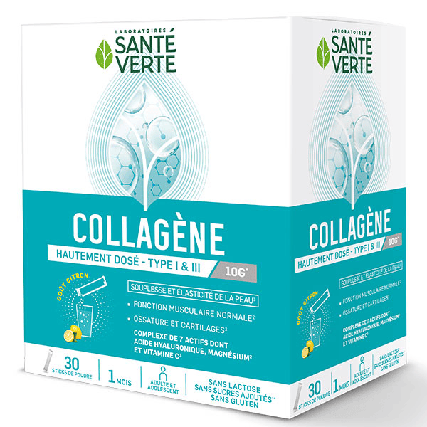 COLLAGENE hautement dosé -  Type 1 et 3 10g  30 sticks