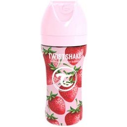 Bouteille Anti-Colique En Acier Fraise 330ml 1ut